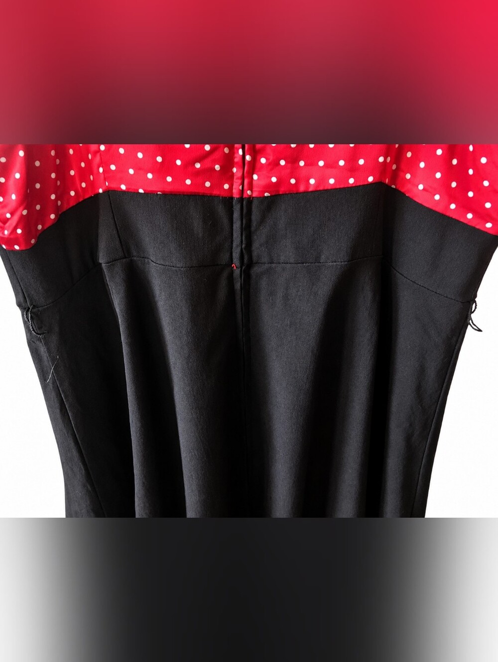 Torrid Red Polka Dot & Black Sleeveless Dress - Picture 4 of 5